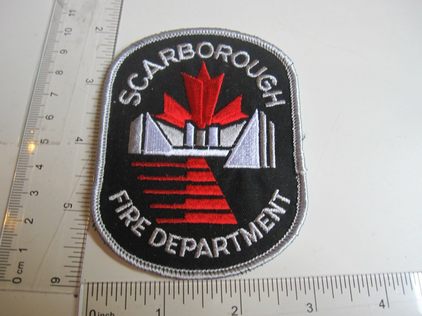 Vintage Scarborough Fire Department Collectable Patch BIS