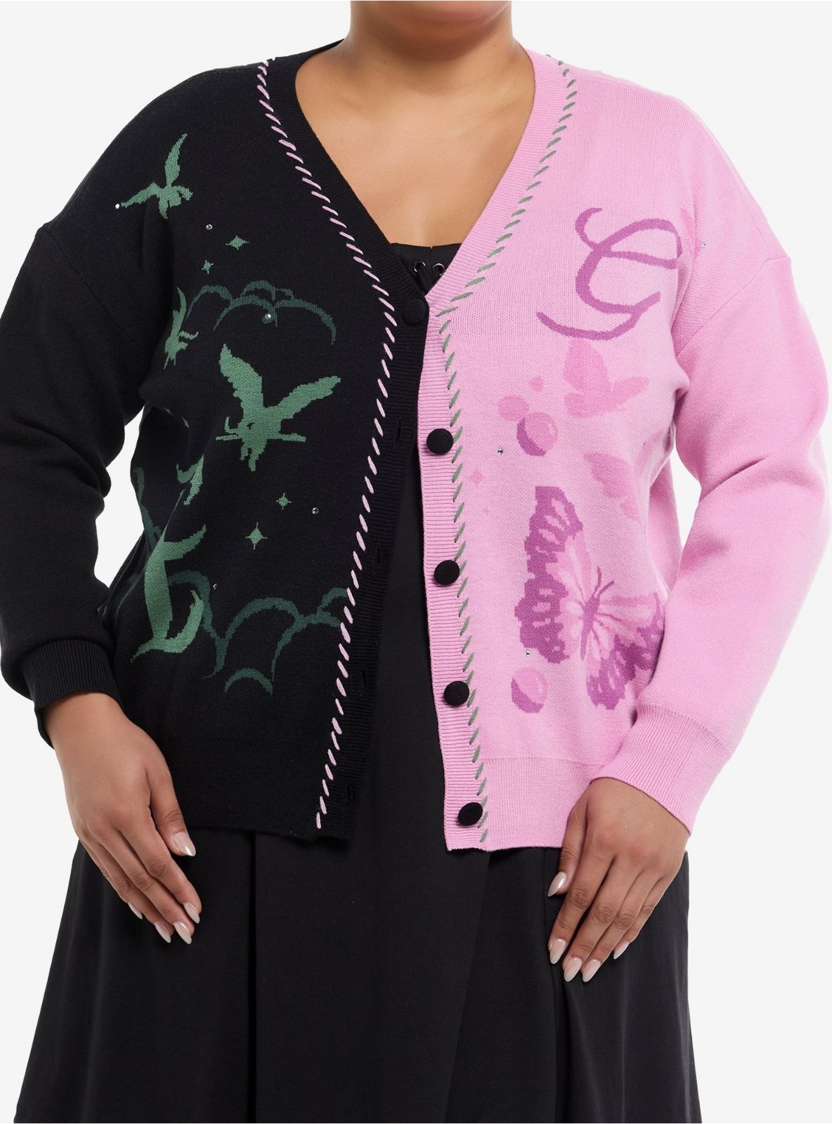 Universal Studios Wicked Glinda Elphaba Her Universe Cardigan Xl NWT 