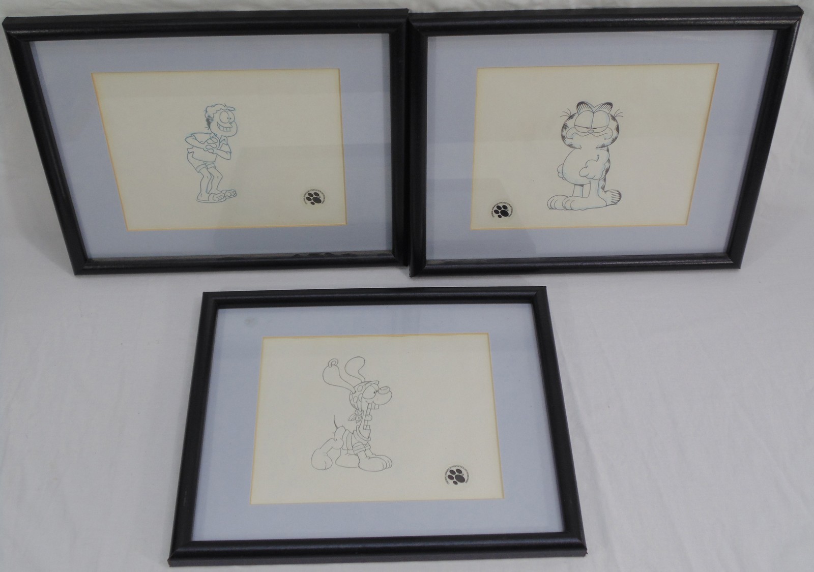 3 Garfield Odie Jon Arbuckle 1995 Paws Original Animation Production Art Drawing 3 Garfield Odie Jon Arbuckle 1995 Paws Original Animation Production Art Drawing