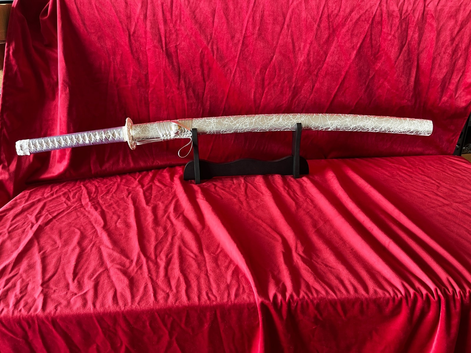 Hand Forged Hi-quality class Carbon Steel Katana Samurai Sword,Art ,Sharp+stand