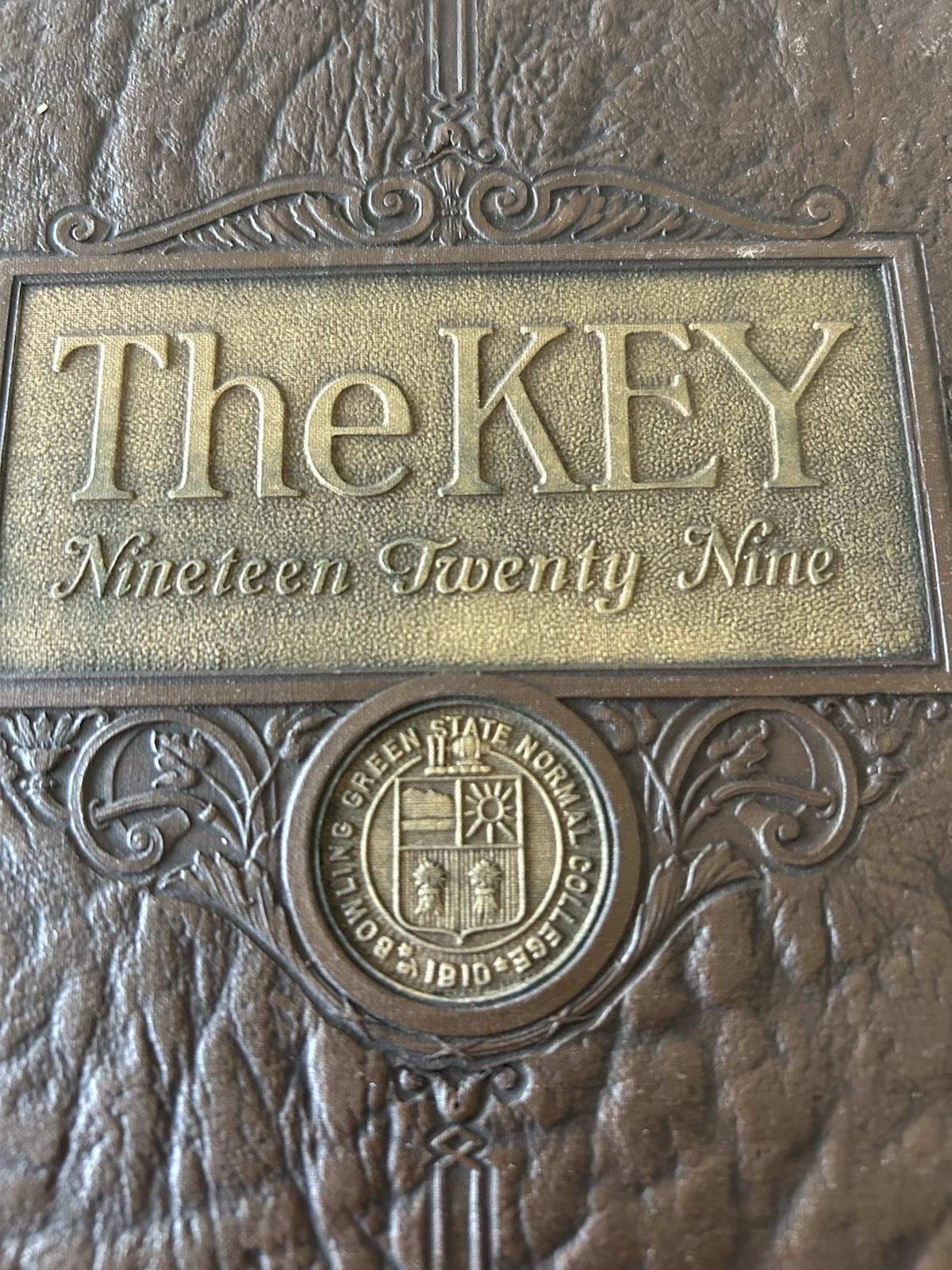 1929 Bowling Green State Normal School Yearbook “The Key” 18”x11”  Hardcover
