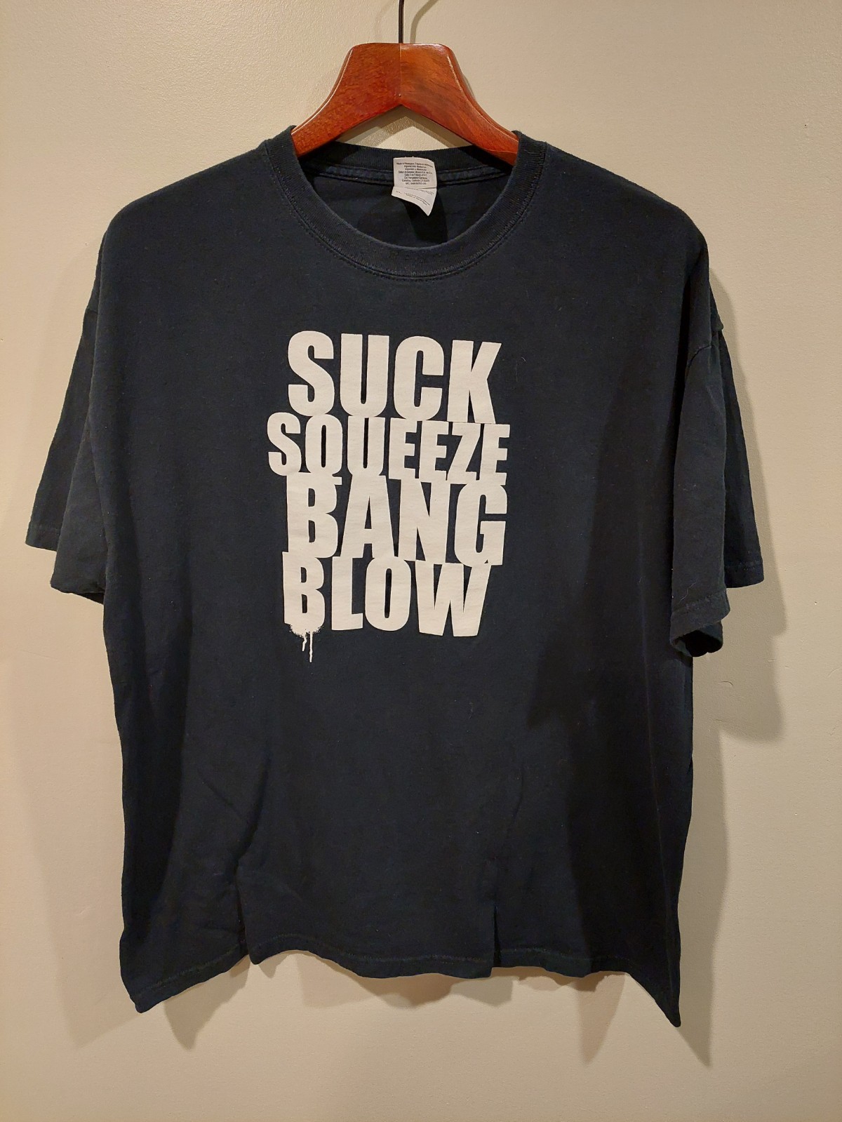 Harley Davidson Suck Squeeze Bang Blow XL Shirt No Limits Rare Horse Power Black