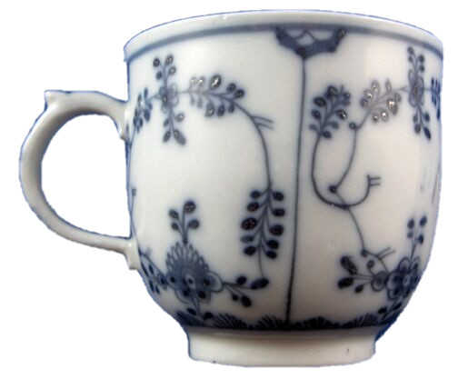 Antique 18thC Zurich Porcelain Strawflower Cup Porzellan Tasse Zuerich Zürich
