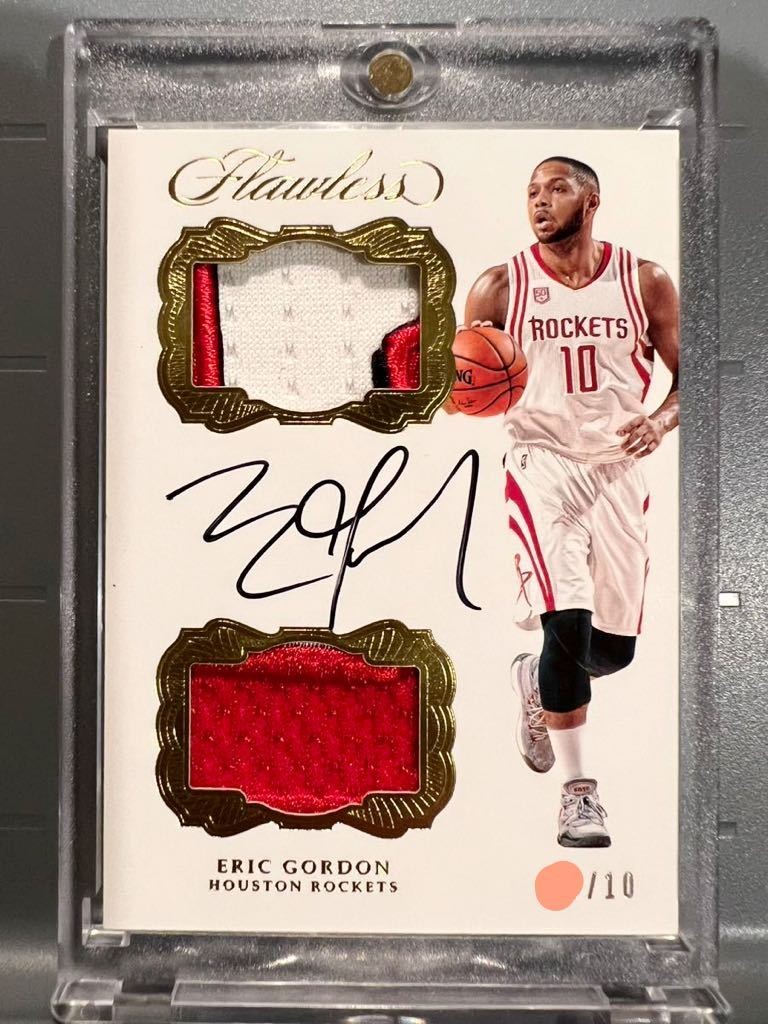 Highest quality version autographed /10 limited Dual Patch Auto Panini Flawless