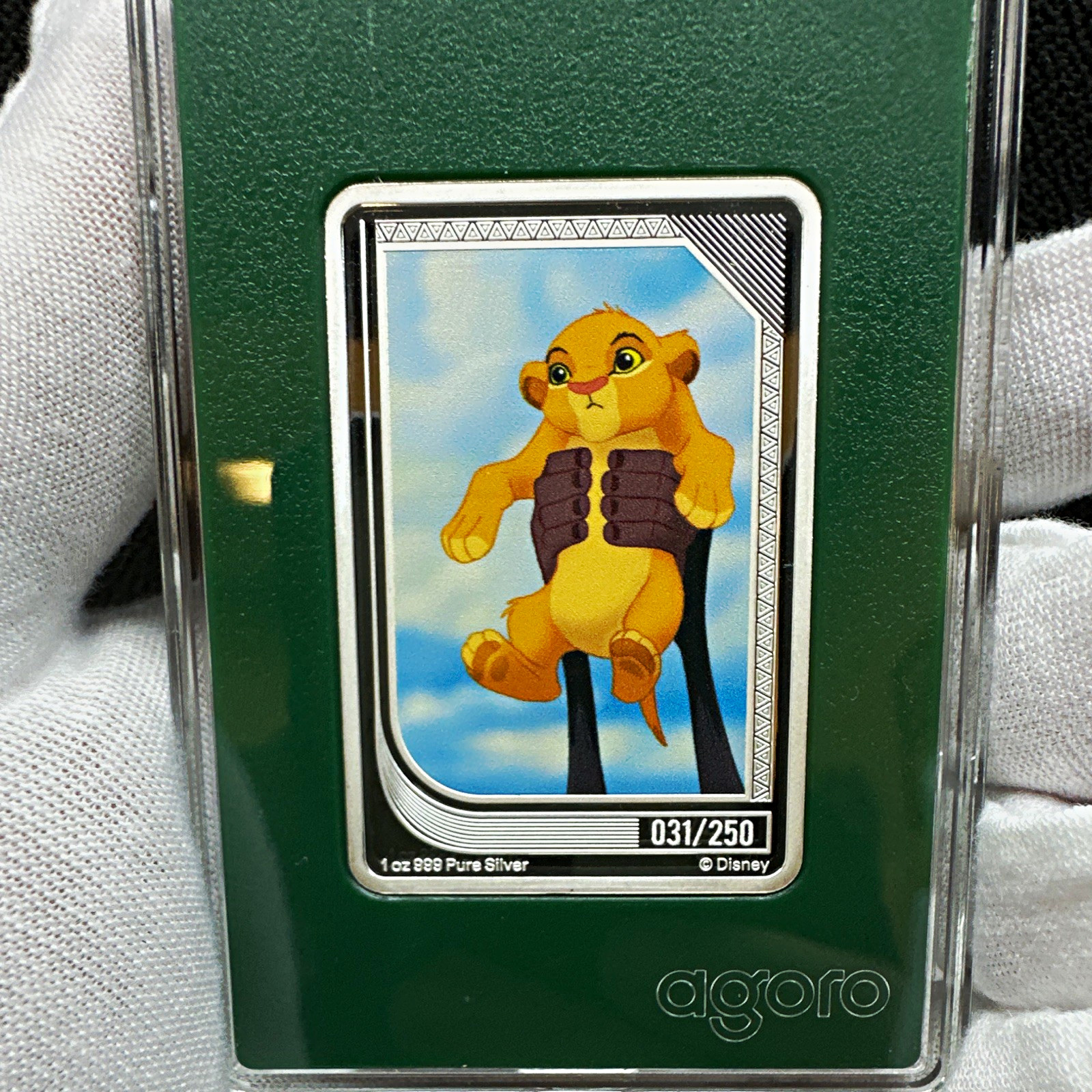 agoro Disney The Lion King 2025 1 oz .999 Silver $2 Coin/Bar 031/250