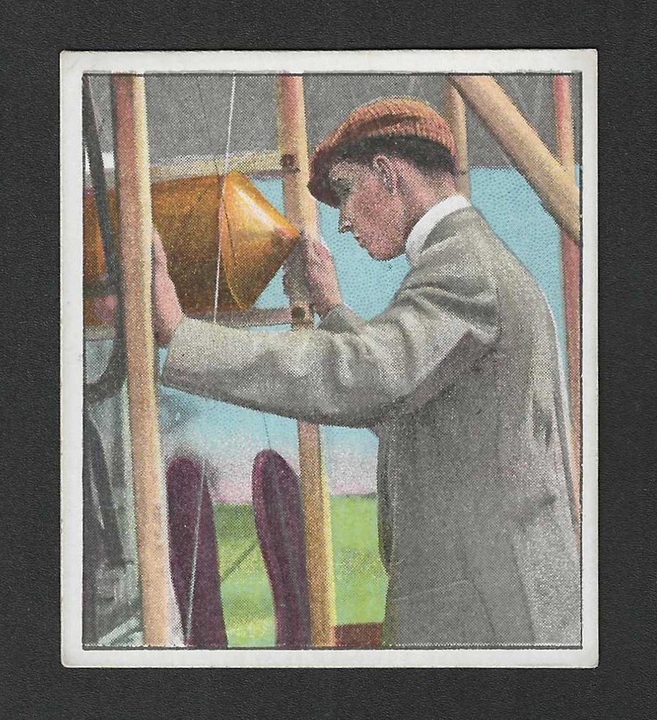 c1910 T38 United Cigar Tobacco Card - Aviators Series - Walter Brookins c1910 T38 United Cigar Tobacco Card - Aviators Series - Walter Brookins