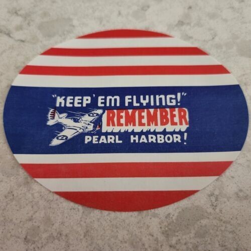 Remember Pearl Harbor Keep\'em Flying Authentic window display is 80 years old