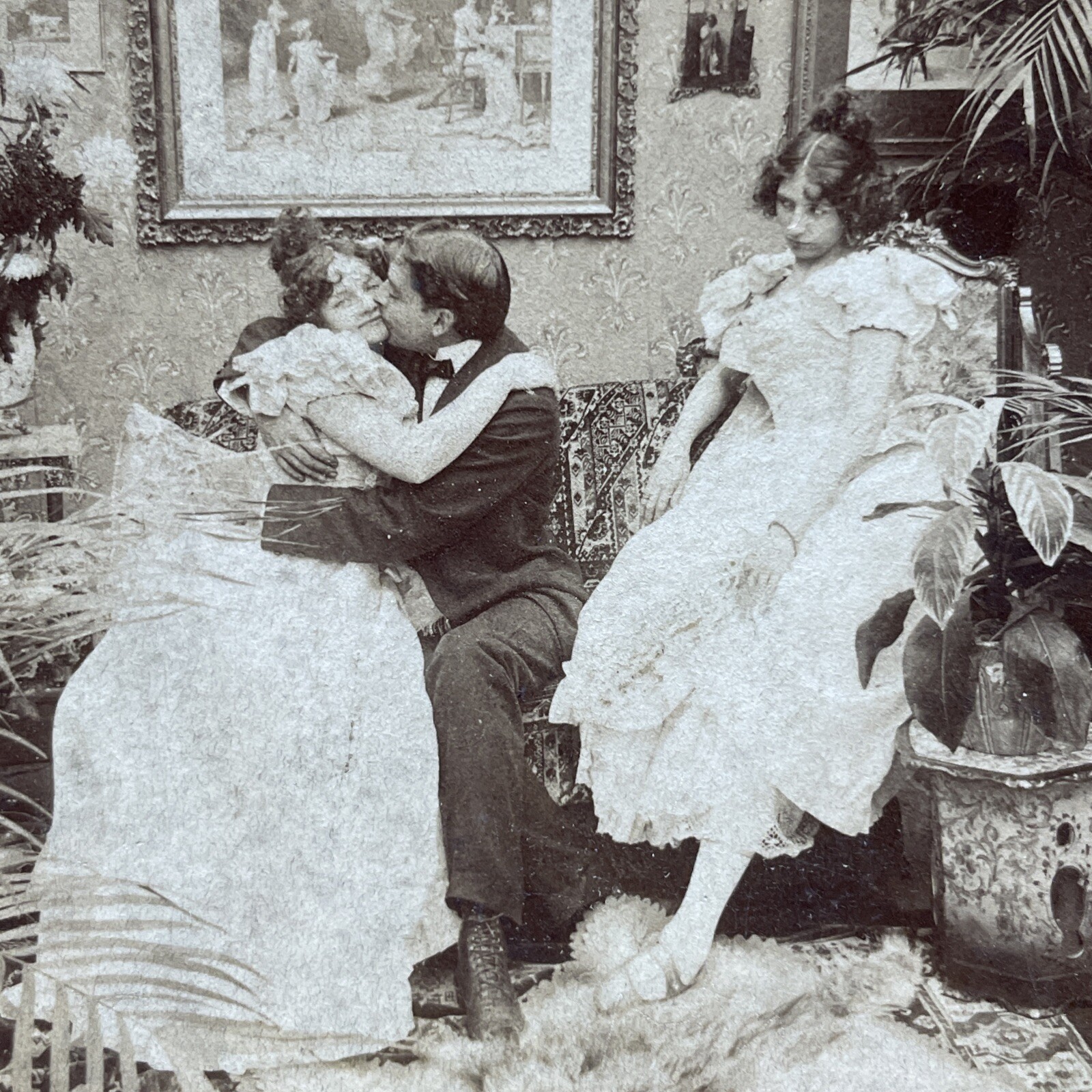 Partiality Romantic Couple Stereoview Strohmeyer & Wyman 1897 Victorian Partiality Romantic Couple Stereoview Strohmeyer & Wyman 1897 Victorian
