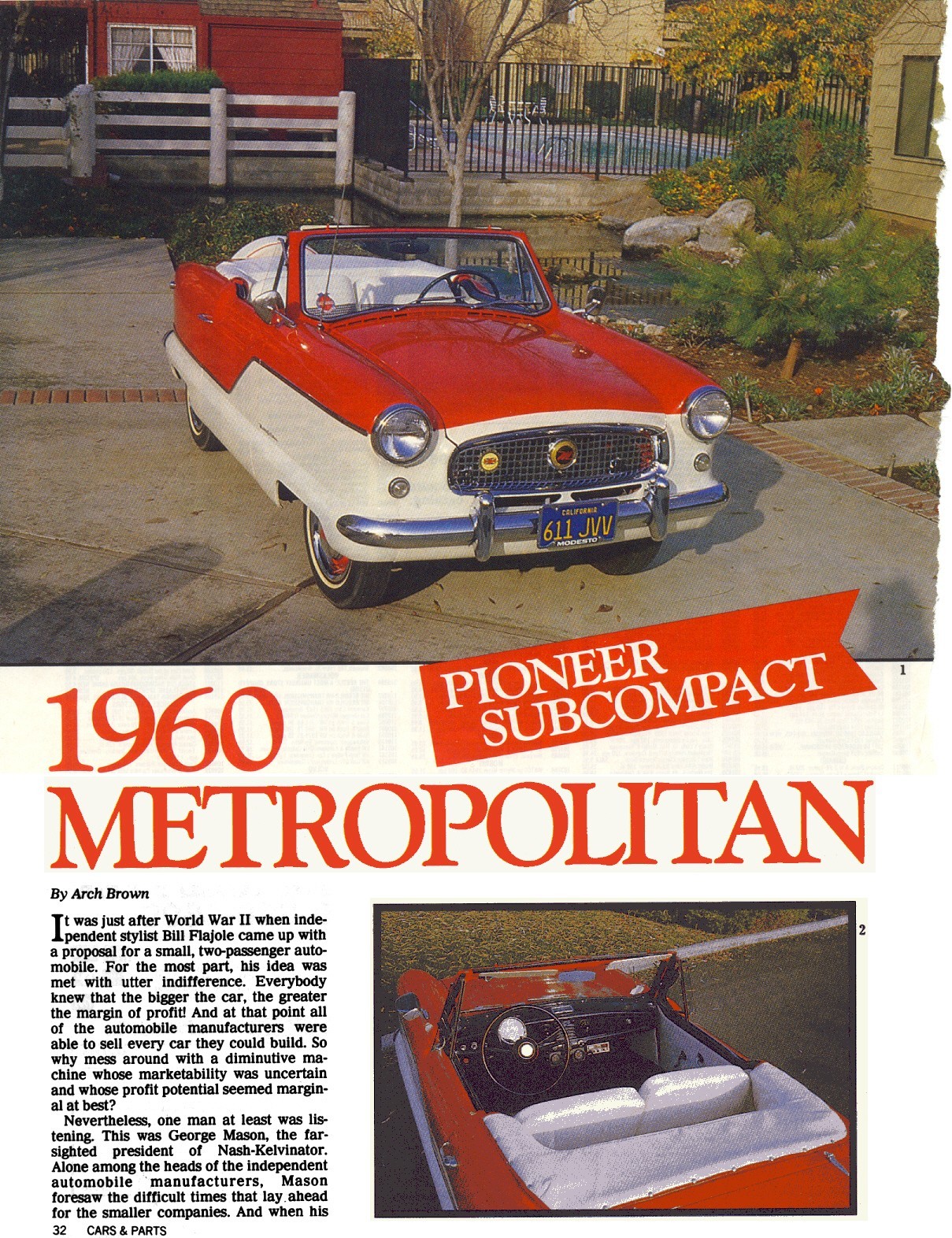 1960 NASH AMC METROPOLITAN CONVERTIBLE 4 PG REVIEW RAMBLER 1960 NASH AMC METROPOLITAN CONVERTIBLE 4 PG REVIEW RAMBLER