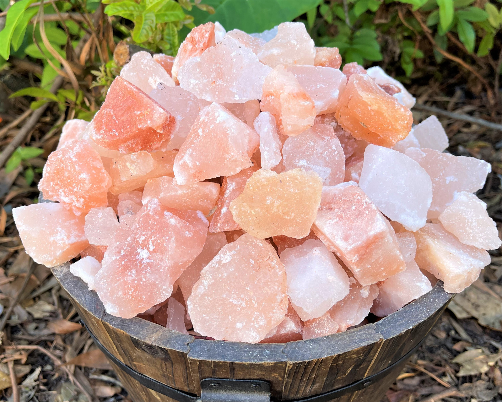 Natural Himalayan Salt Chunks: Choose oz or lbs Bulk Lots (XL Pink Crystals)