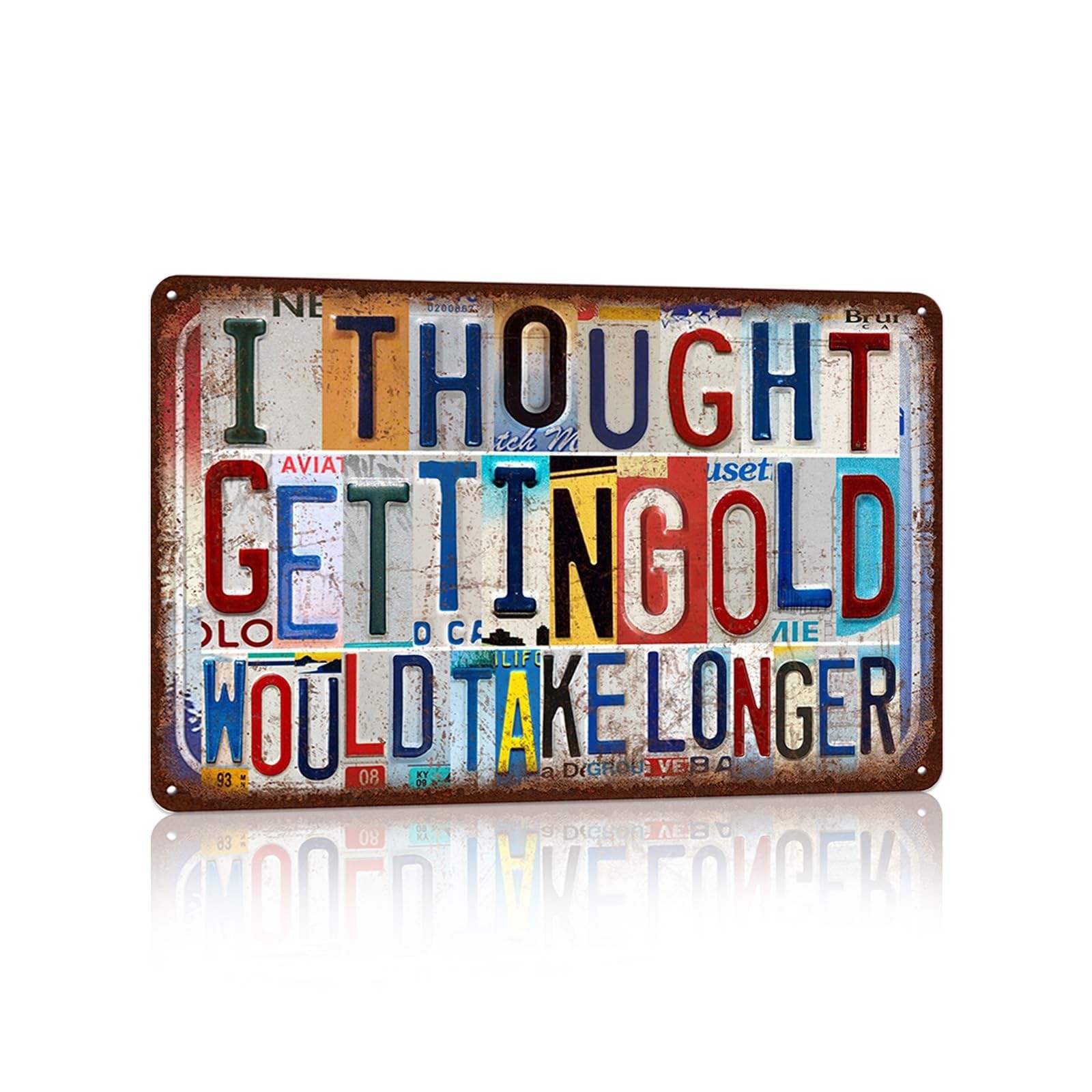 Vintage I Thought Getting Old Would Take Longer Wall Decor | Metal Sign Tin S... Vintage I Thought Getting Old Would Take Longer Wall Decor | Metal Sign Tin S...
