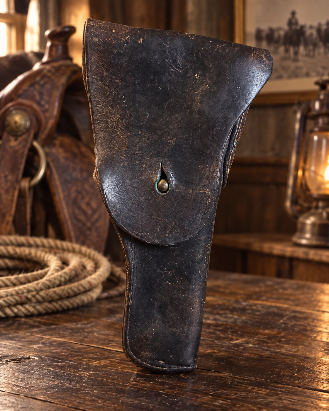 WWII 1945 BOYT M1916 U.S. Leather Holster for Colt M1911 M1911A1 Original
