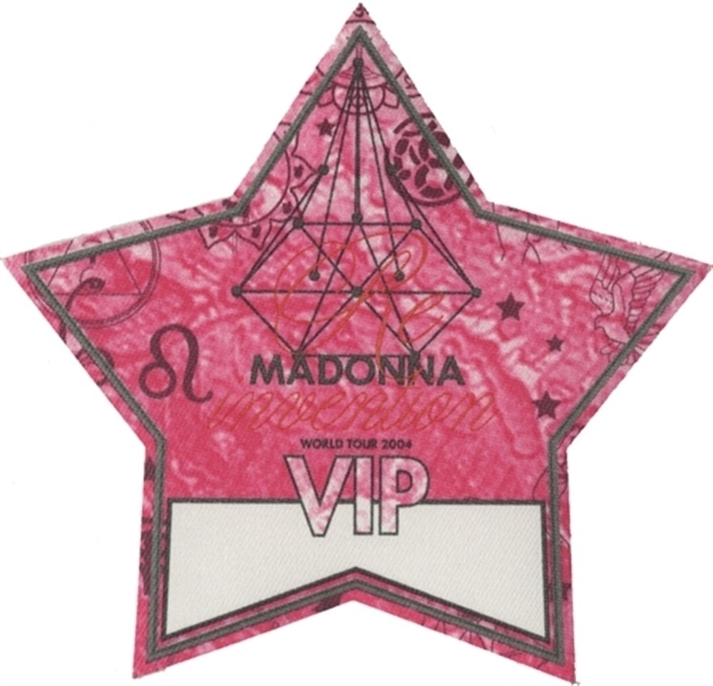 Madonna 2004 Re-Invention concert tour memorabilia VIP Backstage Pass