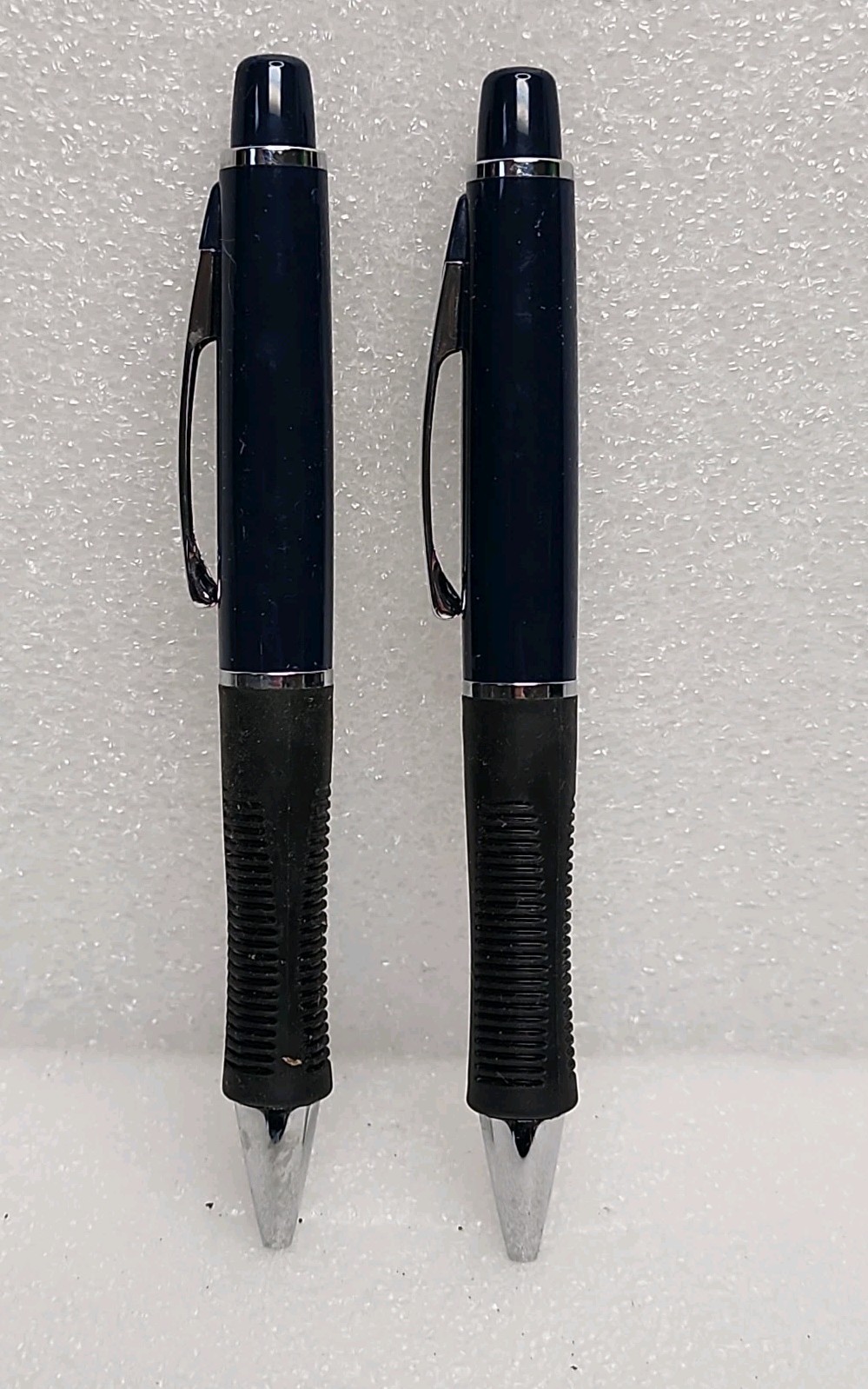Vintage-Papermate PHD Style Pens Lot of 2 Cushion Grip Blue&Blue Ink Ballpoint