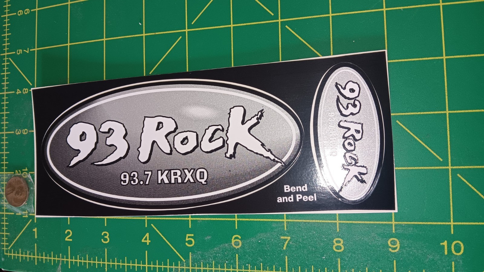 93 ROCK VINTAGE Decal Sticker ORIGINAL OLD STOCK