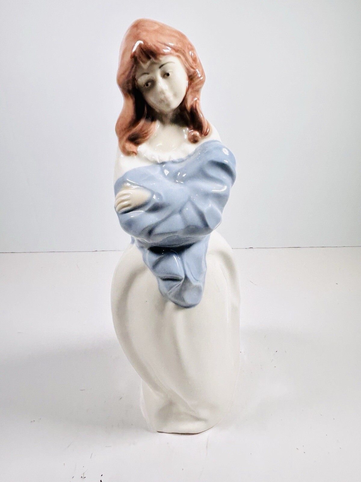 Vintage Mirmasu Figurine Porcelain Lady Girl Hand Painted Valencia Spain 11.5in