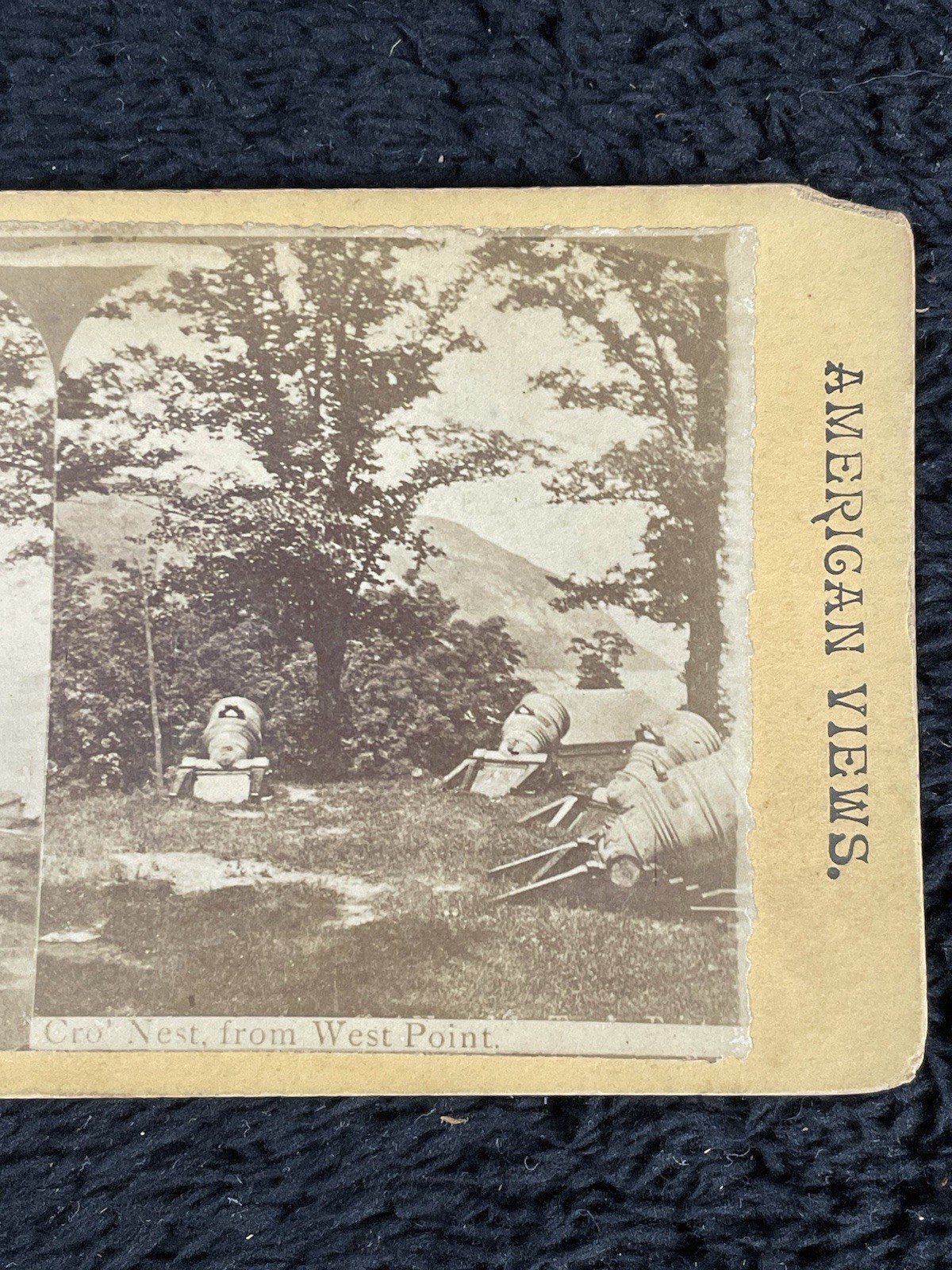 Stereoview American Views Cro’ Nest West Point Academy Crow 1890’s Photo