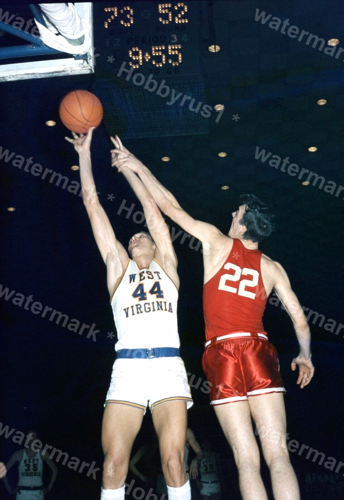 JERRY WEST College WVU LOS ANGELES LAKERS NBA 1959 Original 120mm Transparency