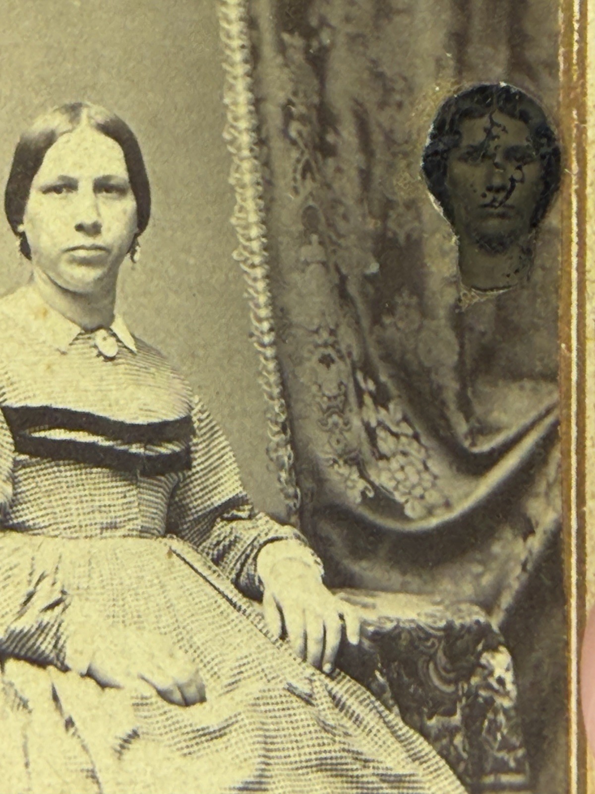 Original 19th C. Spirit Photo CDV  Ghost Photography Portrait Victorian Period