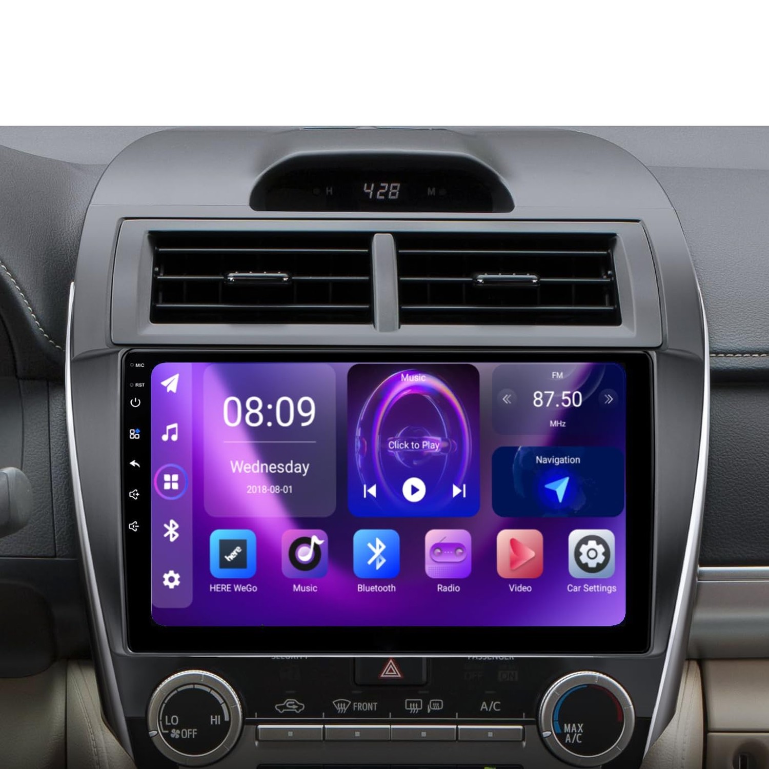 [4+64G] Android 13 Car Stereo with Wireless Apple Carplay & Android Auto for ...