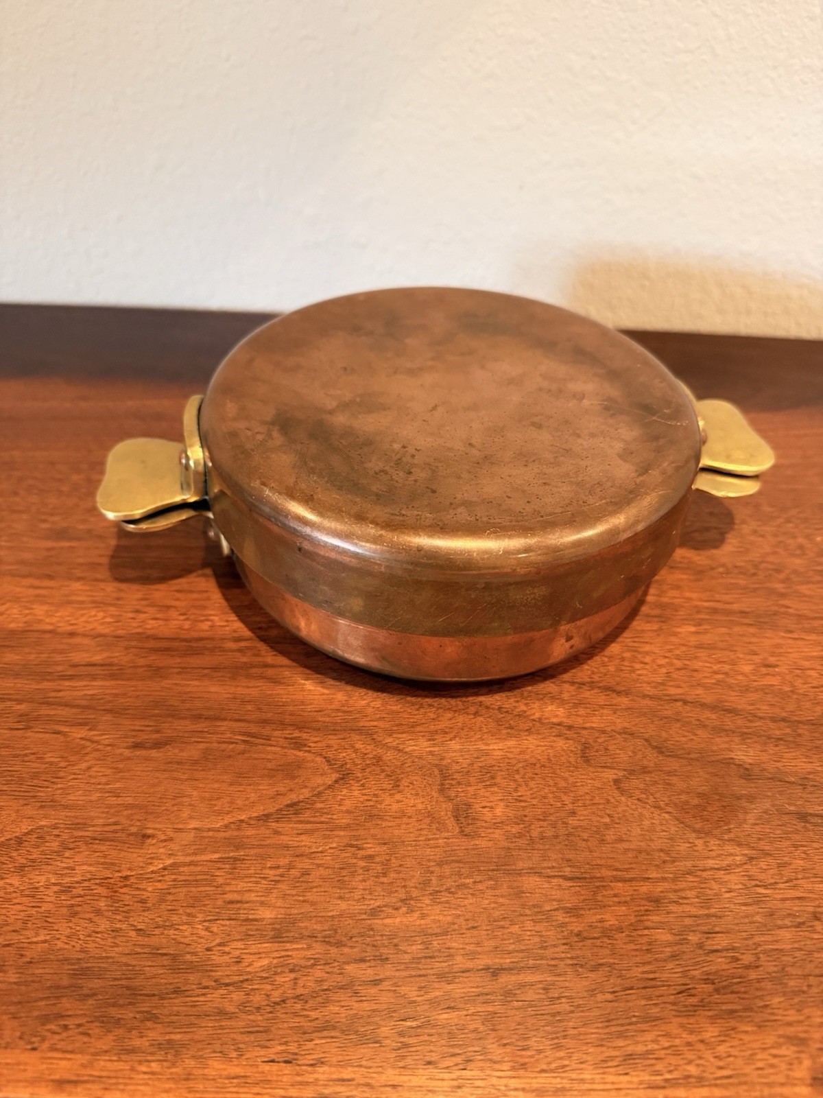 Vintage French Copper Pommes Anna Pan with Tin Lining