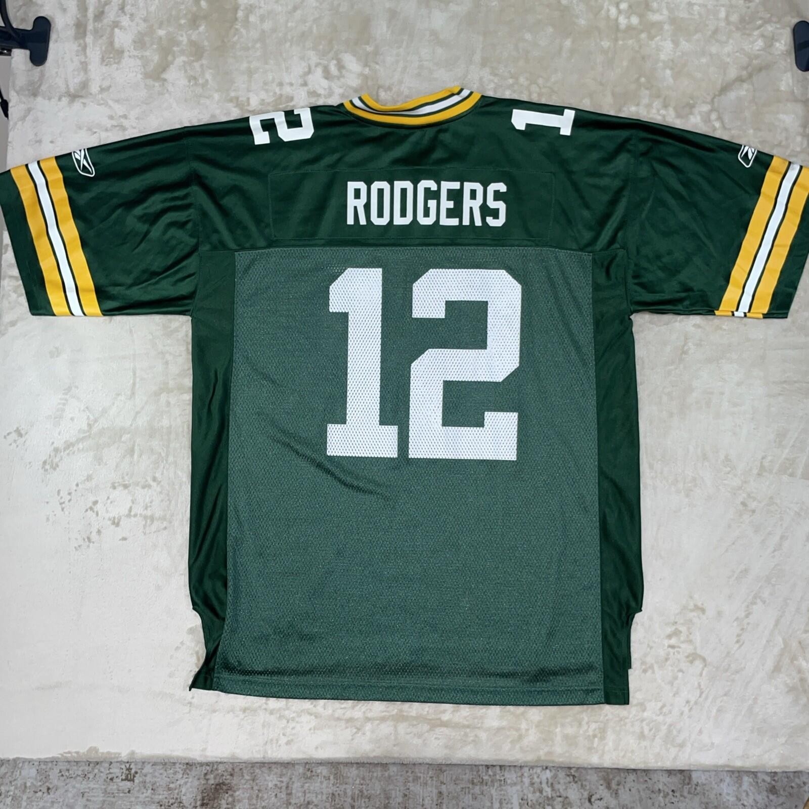 Reebok NFL Green Bay Packers Aaron Rodgers #12 Football Jersey Men’s Size XL Reebok NFL Green Bay Packers Aaron Rodgers #12 Football Jersey Men’s Size XL