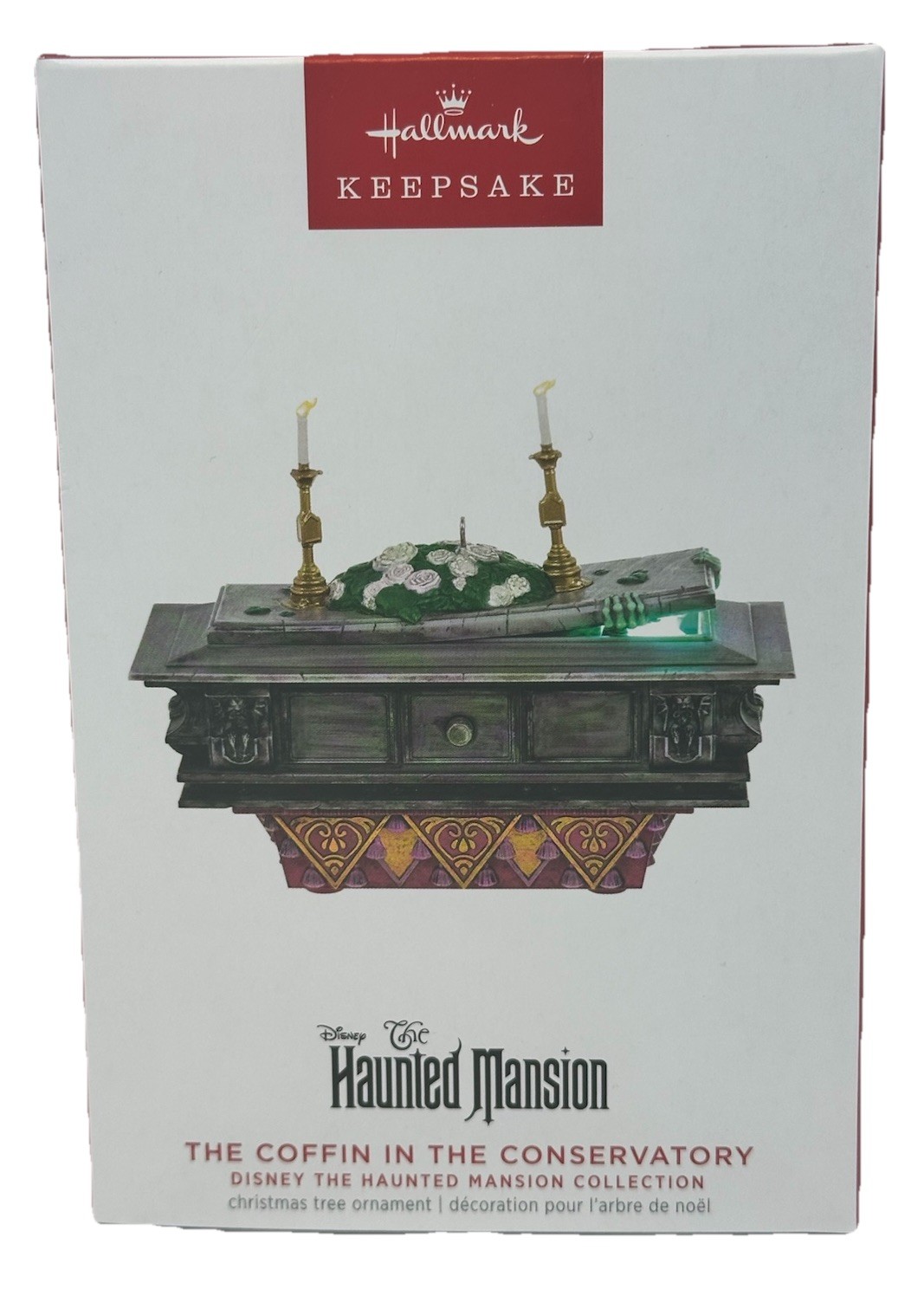 Hallmark Ornament Disney Haunted Mansion Coffin In The Conservatory New QXD6757