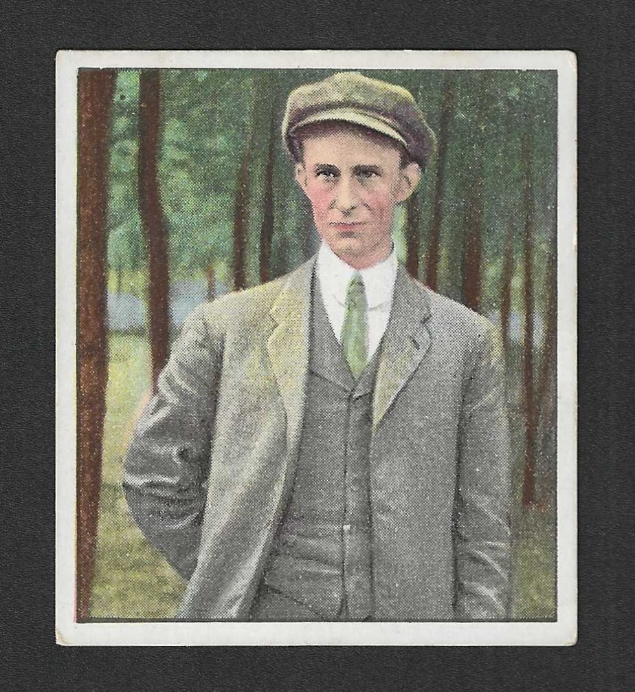 c1910 T38 Tokio & Mezzin Tobacco Card - The Aviators Series - Wilbur Wright