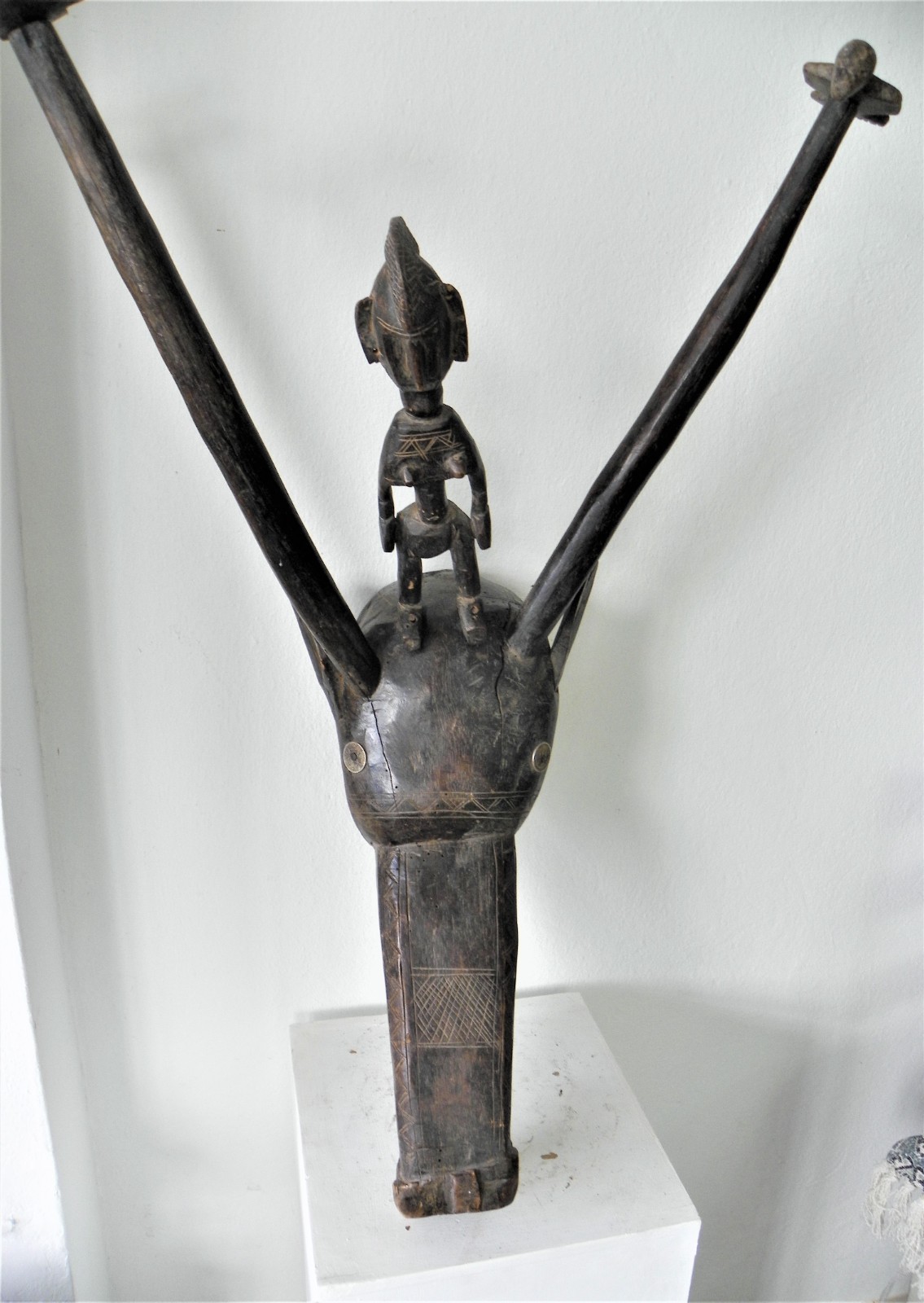 african BAMBARA antelope headdress
