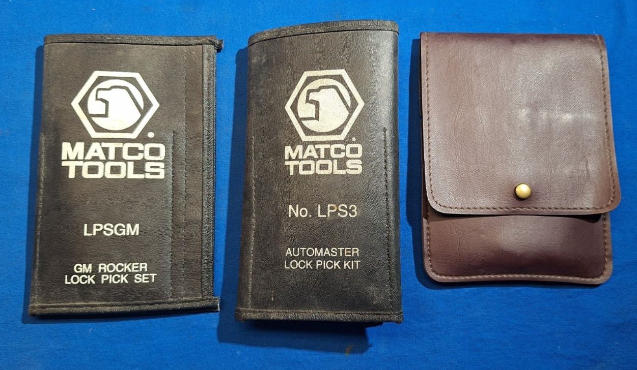 Matco Tools LPSGM, LPS3 Vintage Locksmith Tools Lot