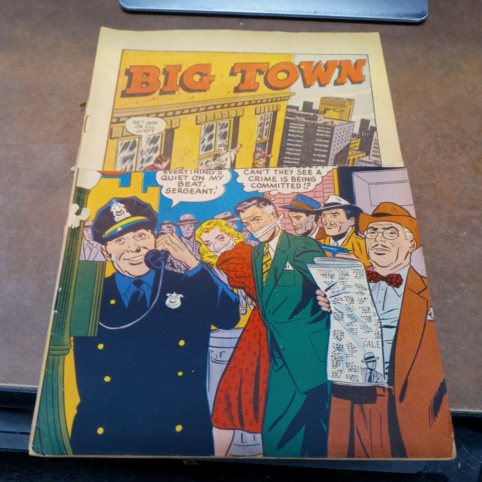 Big Town Comics 16 DC Golden Age Crime 1952 Precode Radio TV Show Classic