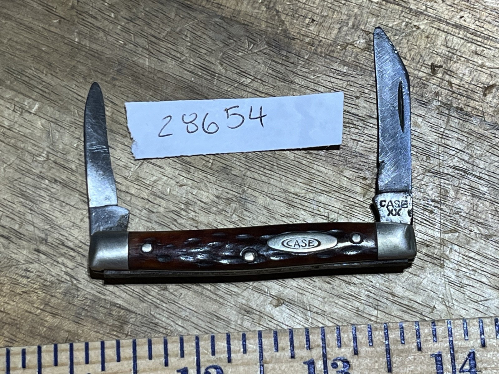 Vintage Case XX 1940s small half congress (28654)