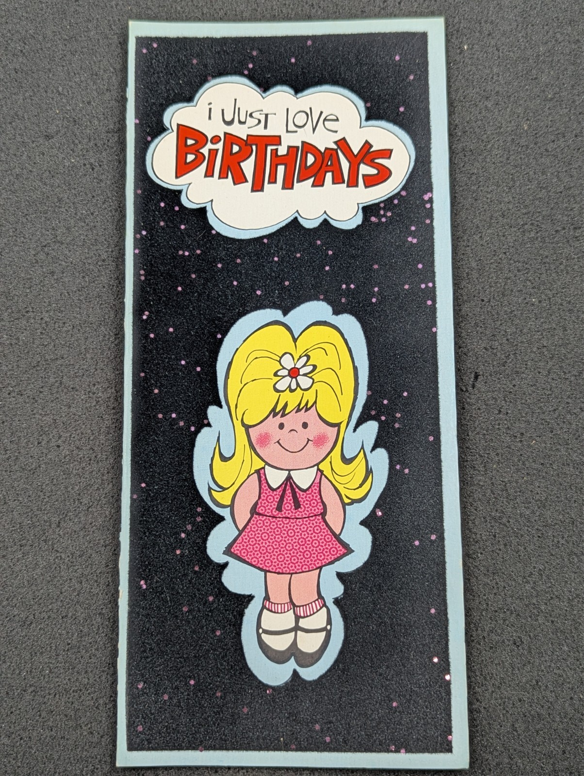 Cute Vintage Envelope Size Birthday Card 9-1/4\