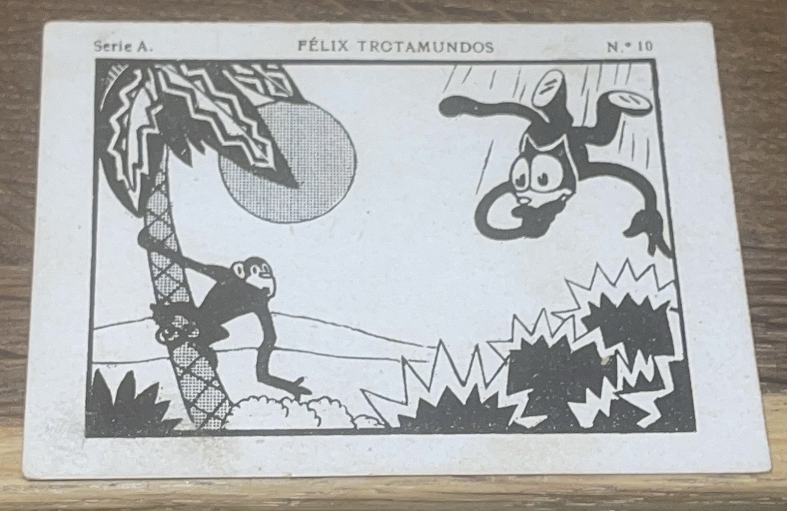 1929 FELIX THE CAT ROOKIE SPAIN CHOCOLATE JUNCOSA #10 EXTREMELY RARE SCARCE CARD
