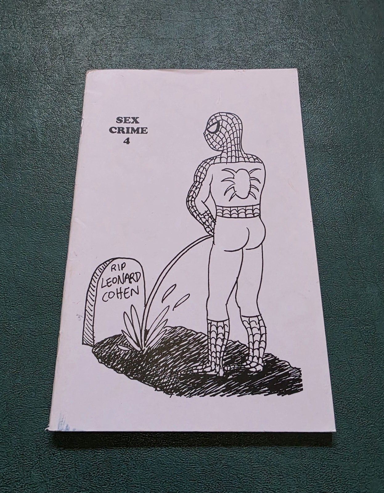 SIGNED Sex Crime 4 JOHNNY RYAN + Drawing Illustrated Comic Zine Softcover RARE