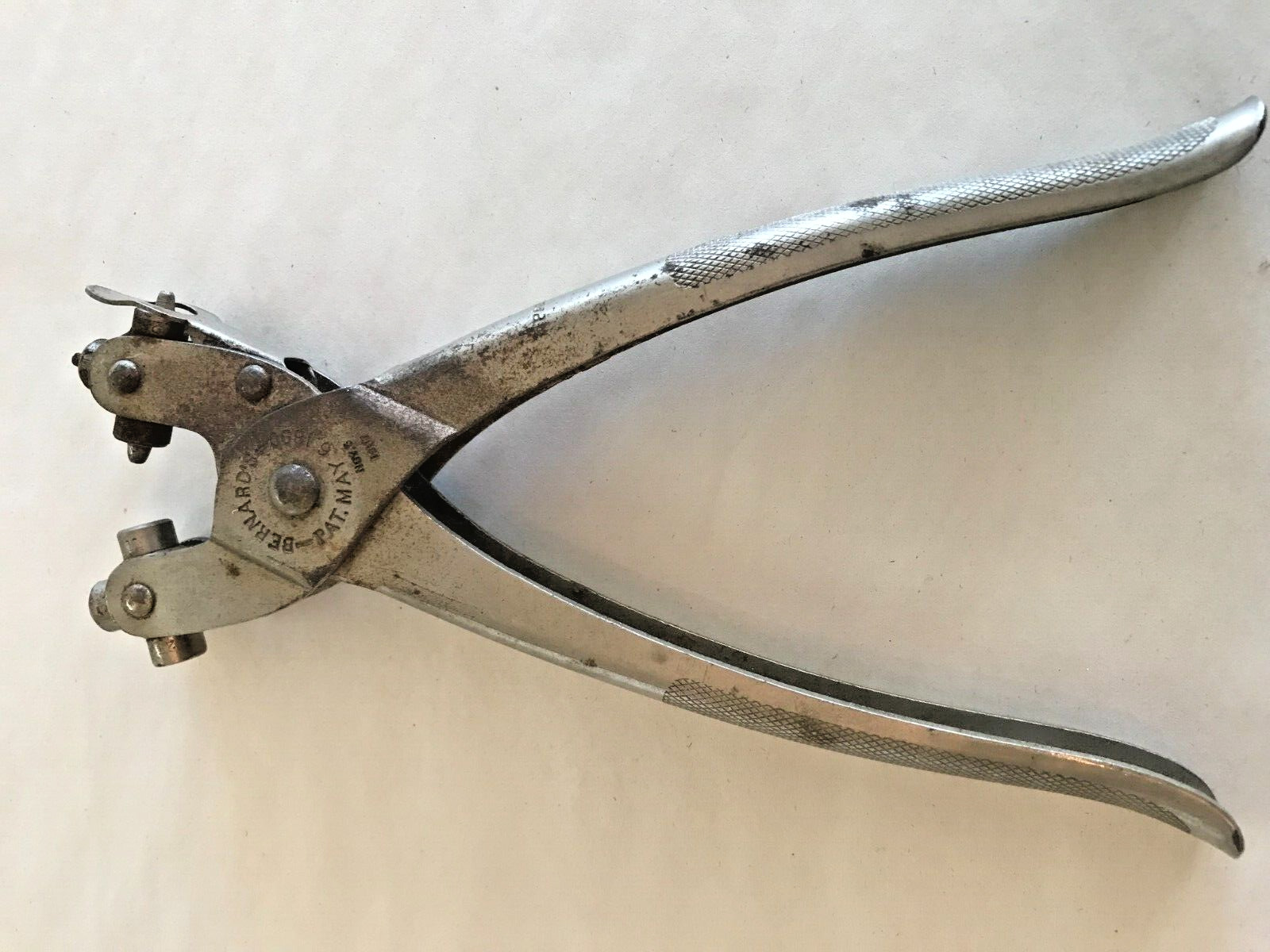 Antique Wm. Schollhorn Co Bernard's Patent 1890 Eyelet/Grommet Setting Pliers