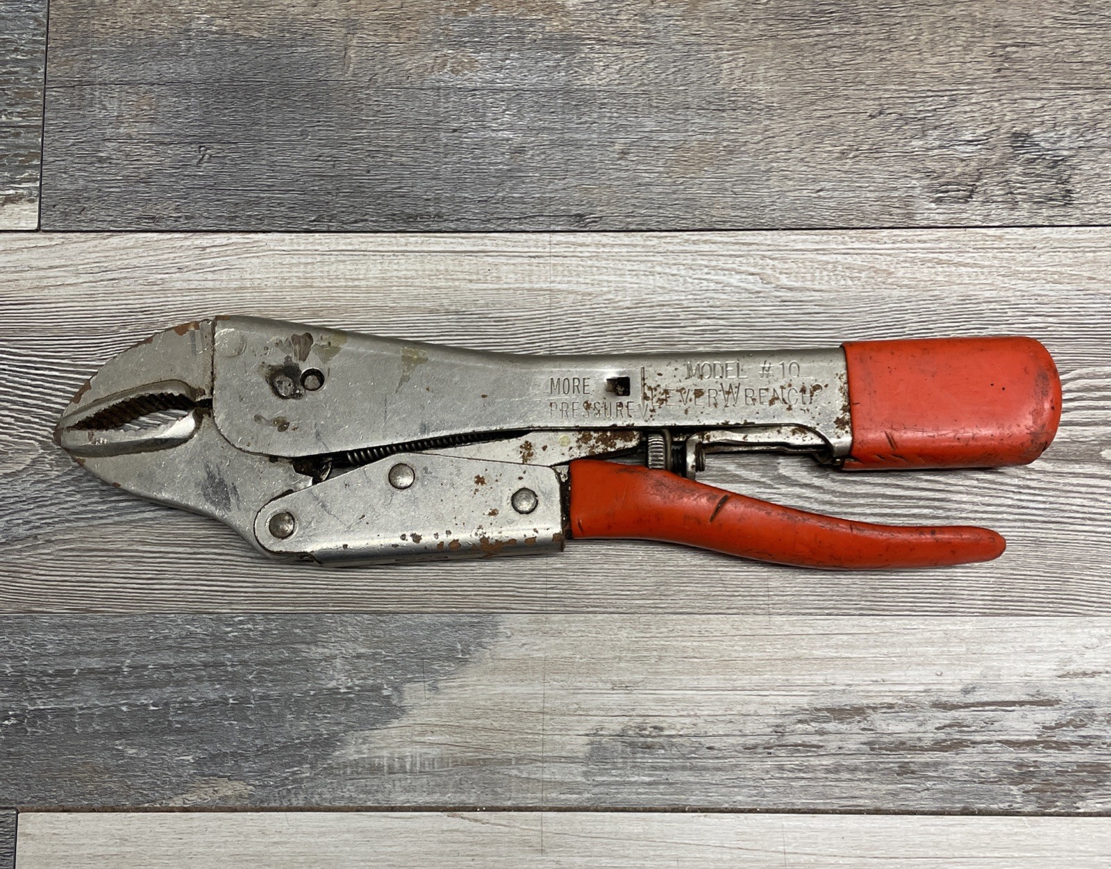 Vintage Leverage Tools Inc. Model #10 Lever Wrench Locking Pliers  Made in USA