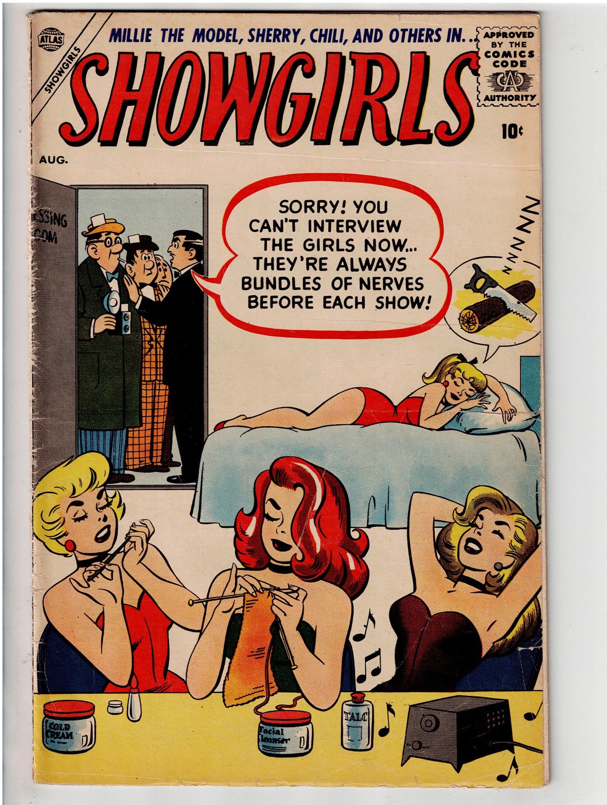 SHOWGIRLS #2 (1957) RARE NICE CONDITION DAN DECARLO & STAN LEE EARLY SILVER AGEA