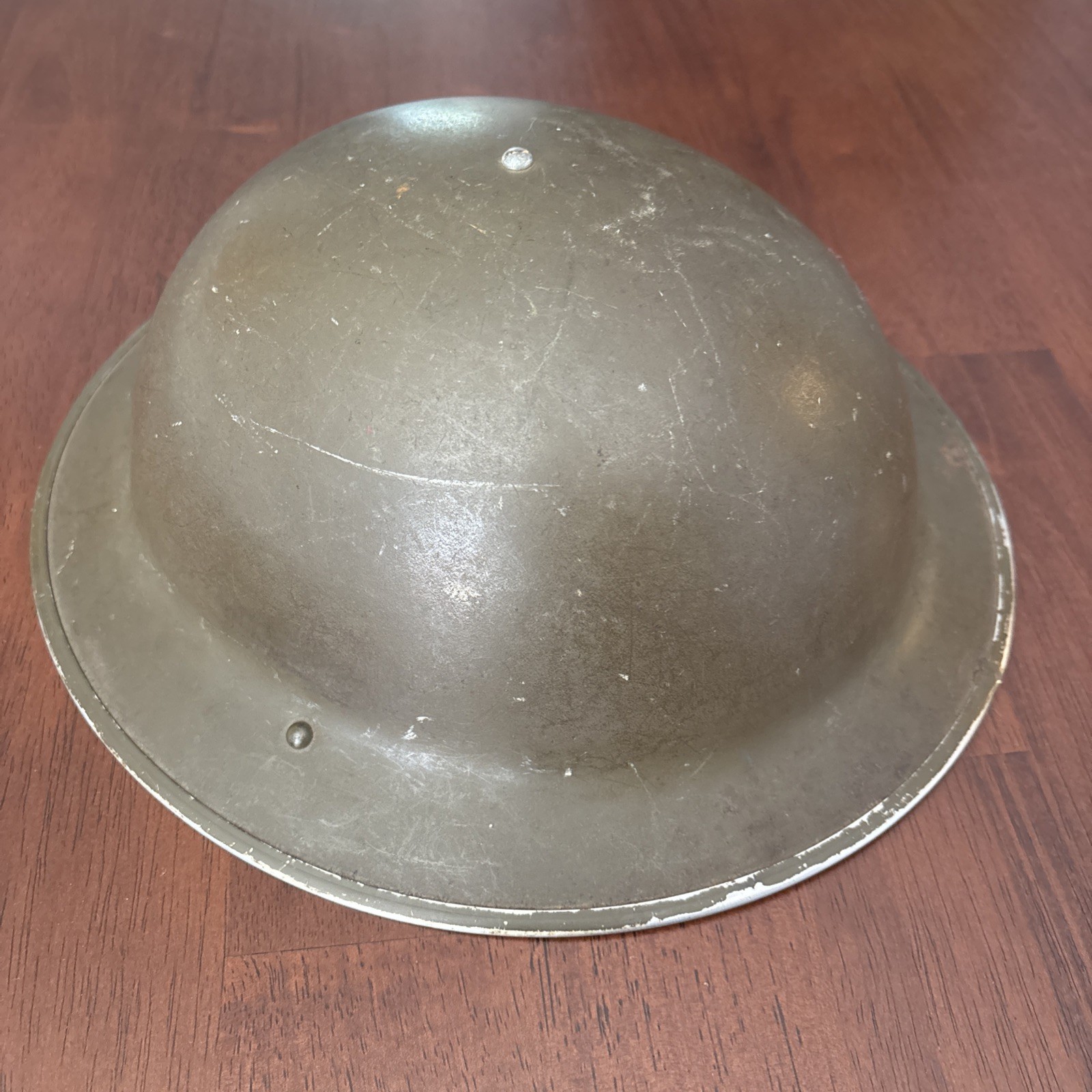 WWII Canadian Brodie Combat Helmet 1942 With Liner WWII Canadian Brodie Combat Helmet 1942 With Liner