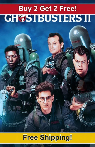 Ghostbusters II 1989-01 11x17 Movie TV Show Poster Buy 2 Get 2 Free 