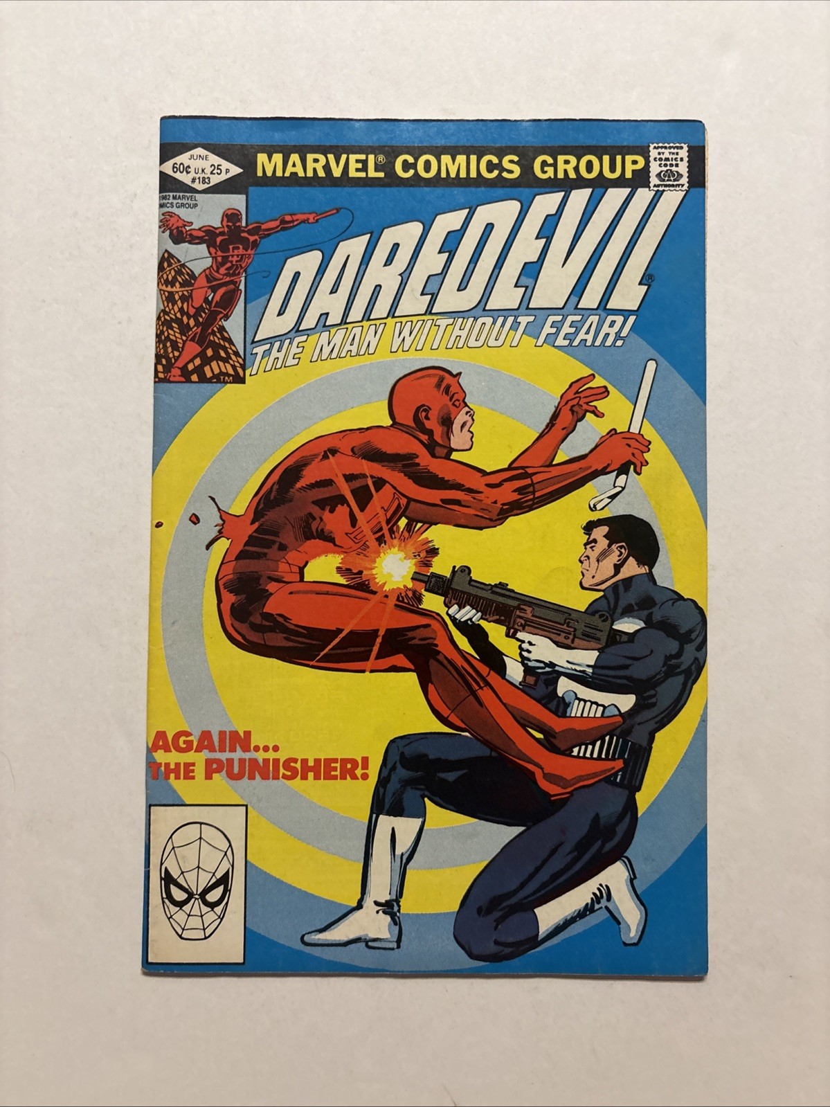 Daredevil #183 (Marvel Comics 1982) Classic Punisher Cover FN Needs Press Daredevil #183 (Marvel Comics 1982) Classic Punisher Cover FN Needs Press