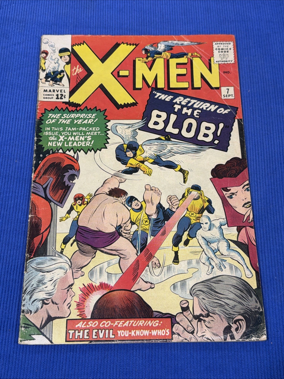 X-Men #7 (Sept 1964 Marvel) Silver Age Key 2nd Blob Cyclops Leader Jack Kirby⁠