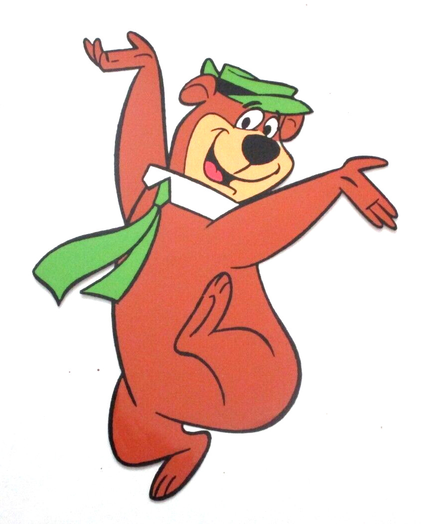 YOGI BEAR HANNA-BARBERA hat tie 1980s ORIGINAL PUBLICITY COLOR MODEL CEL