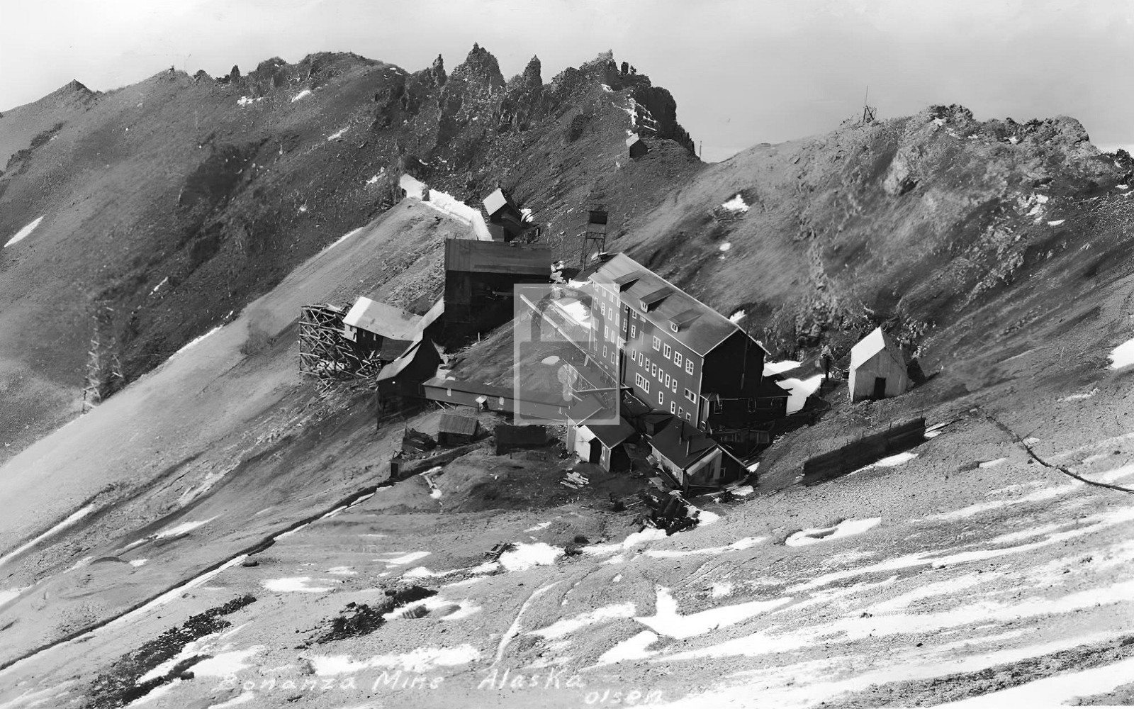 Birds Eye View Bonanza Mine Kennecott Alaska AK - Reprint