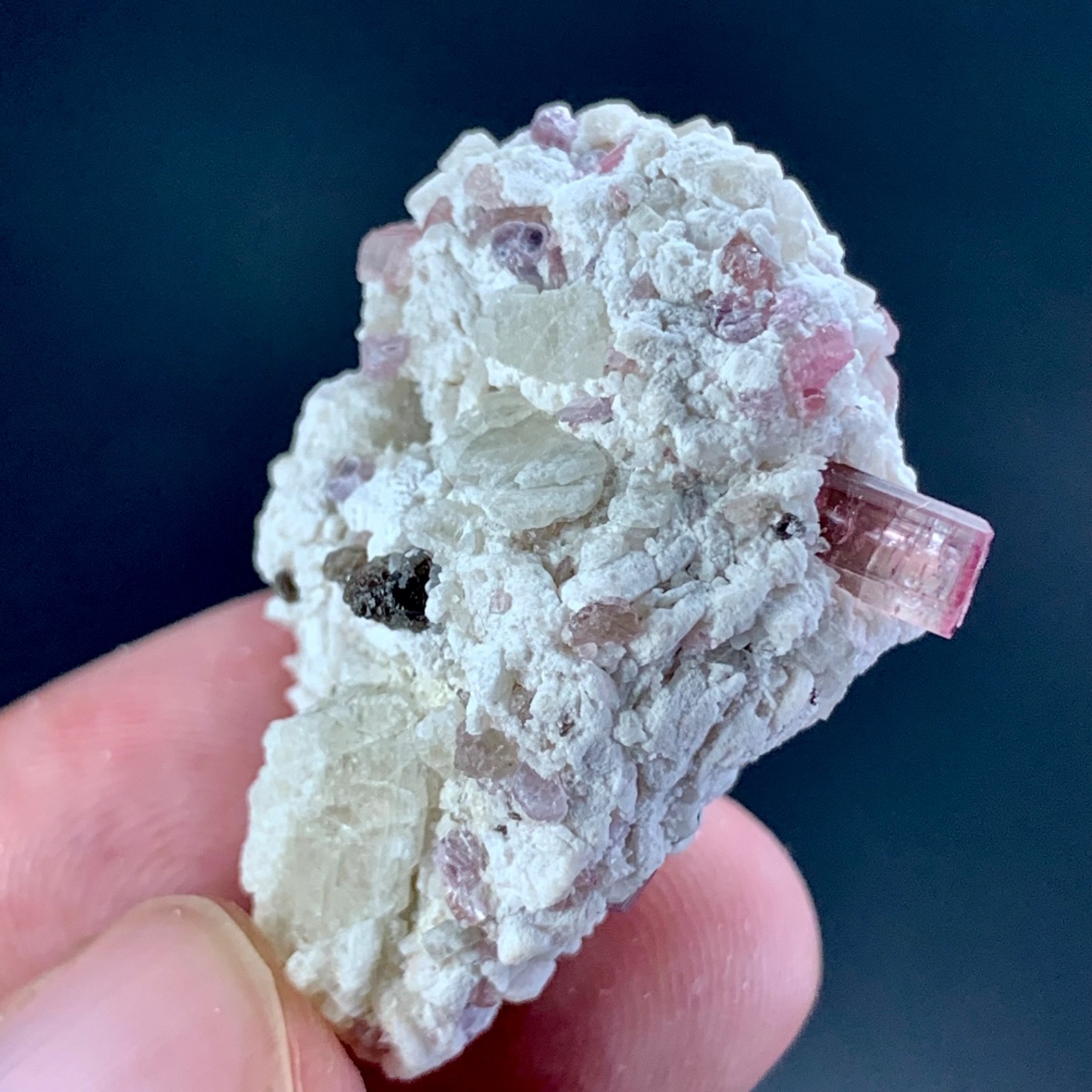 78 CT Terminated Natural Pink Tourmaline Crystals bunchSpecimen From Afghanistan