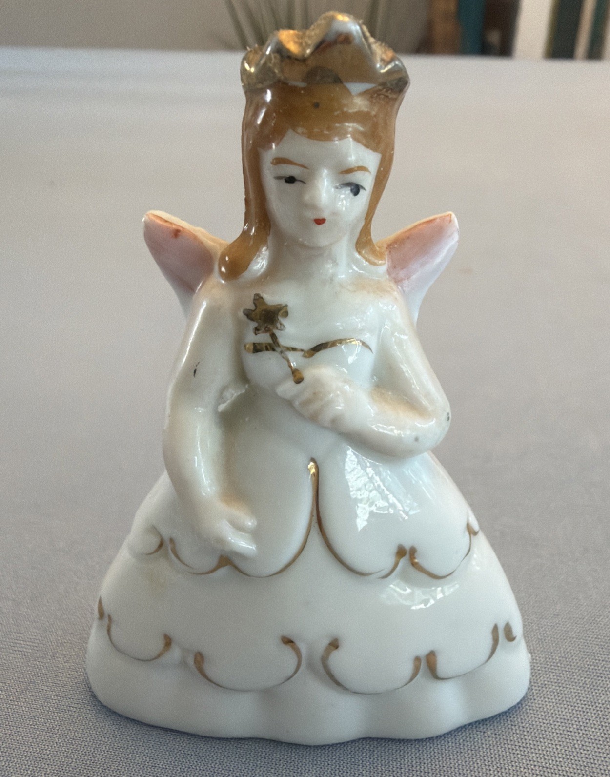 Vintage Miniature Fairy with Crown Wand  Crow A Nat. Sup. Co. Original  Japan