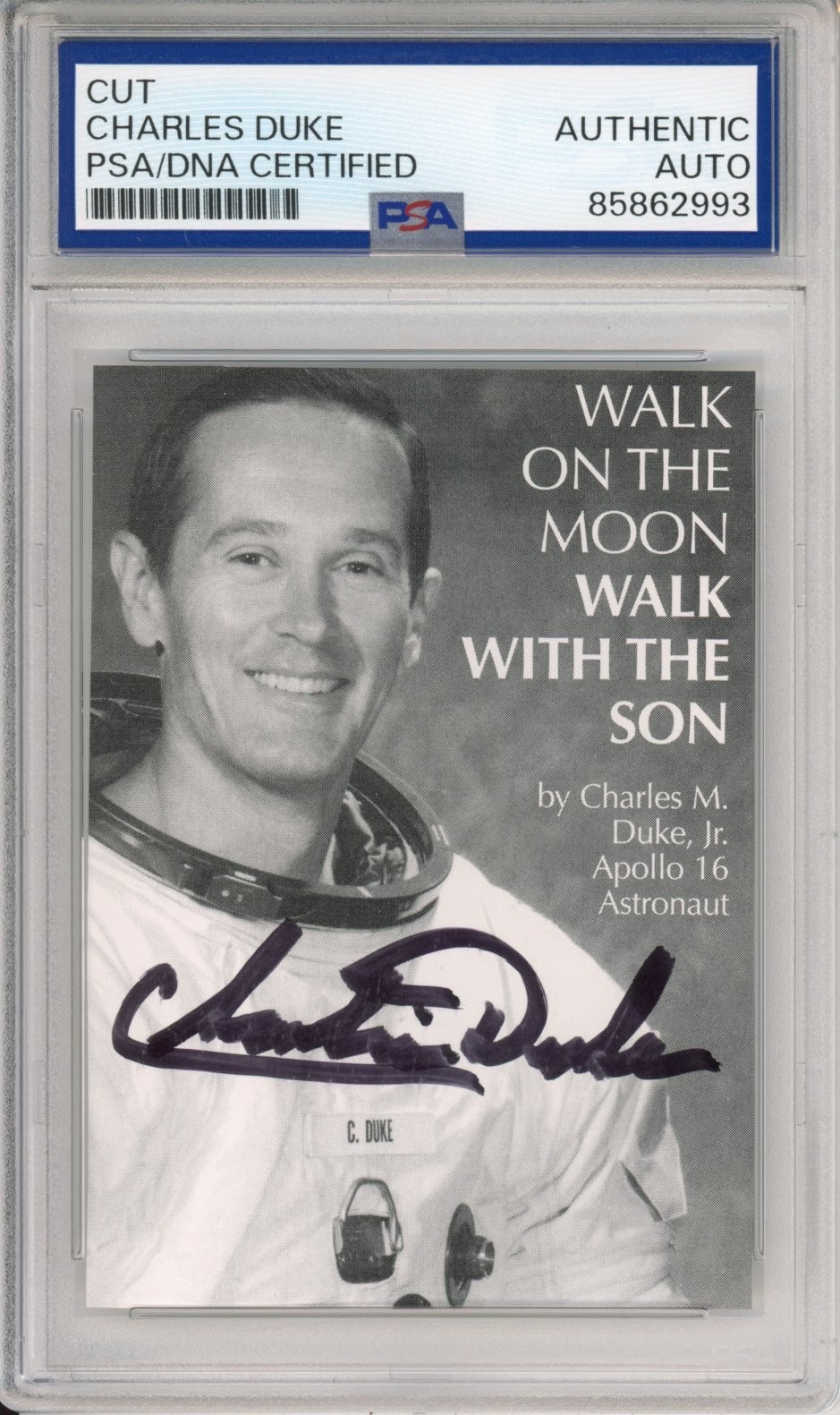 CHARLES DUKE APOLLO 16 ASTRONAUT PHOTO PICTURE PSA DNA COA SIGNED AUTOGRAPH NASA