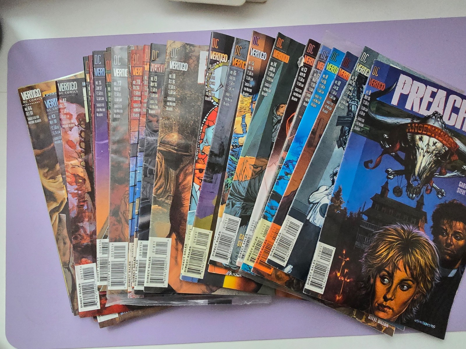 Preacher Vertigo Comic Book Lot of 26 Set  Issues 8-66 Garth Ennis Steve Dillon