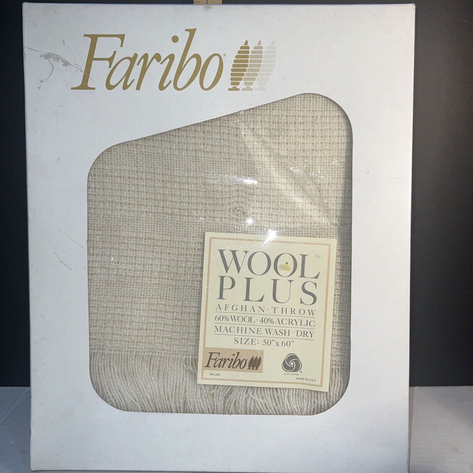 FARIBO Original Wool Throw Blanket 50\