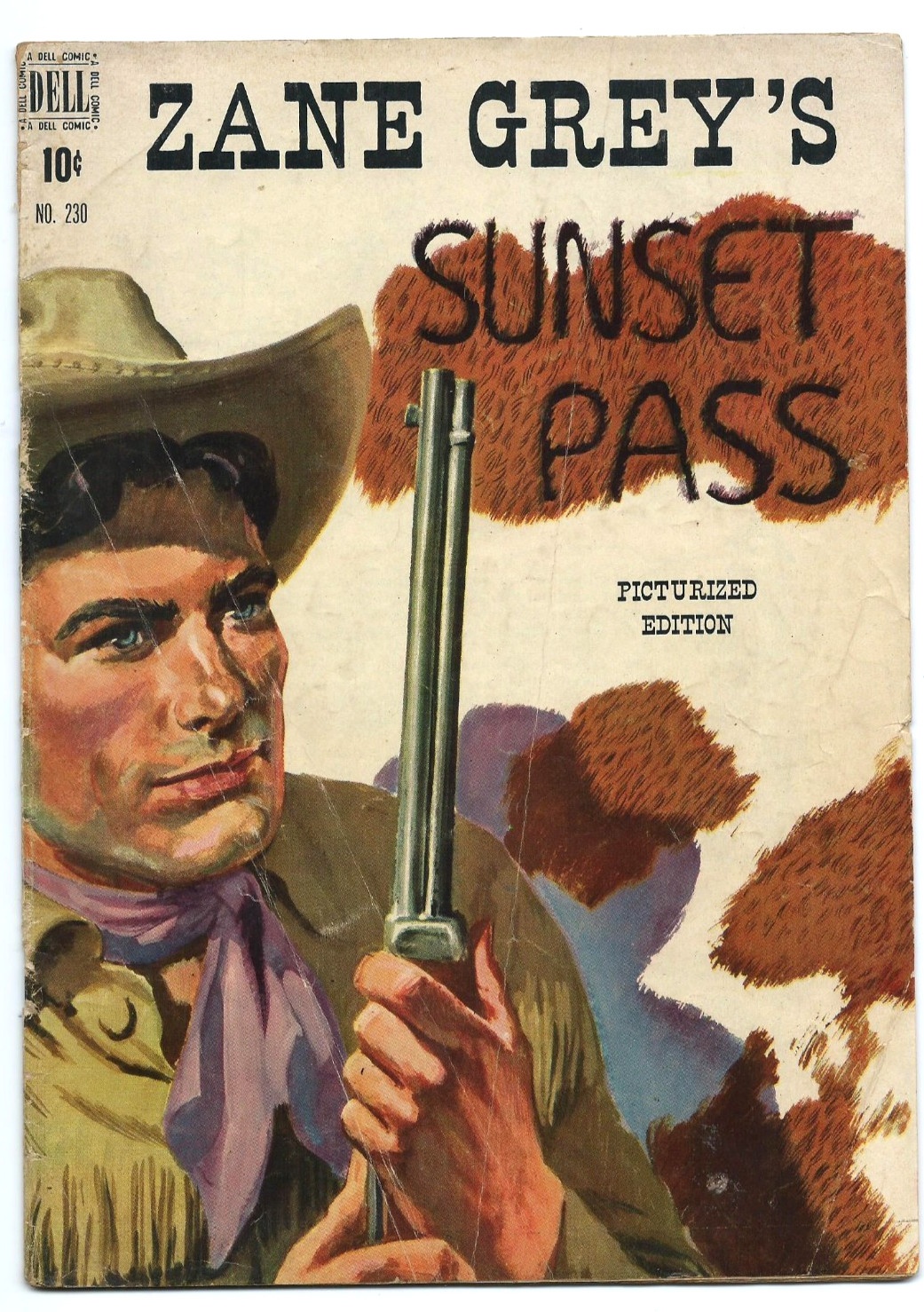 FOUR COLOR #230 -- ZANE GREY\'S SUNSET PASS -- GOLDEN AGE WESTERN -- MAY 1949 FOUR COLOR #230 -- ZANE GREY\'S SUNSET PASS -- GOLDEN AGE WESTERN -- MAY 1949